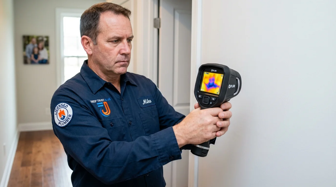 Thermal imaging leak detection by Johns Plumbing LLC in Coventry